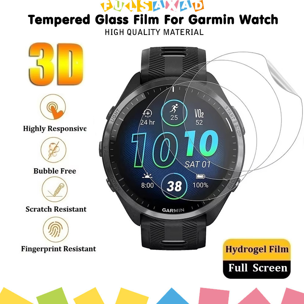 กันรอย แผ่นกระจกนิรภัย / ฟิล์มอ่อนสำหรับ for Garmin Forerunner 165/55/158 อุปกรณ์ป้องกันหน้าจอ