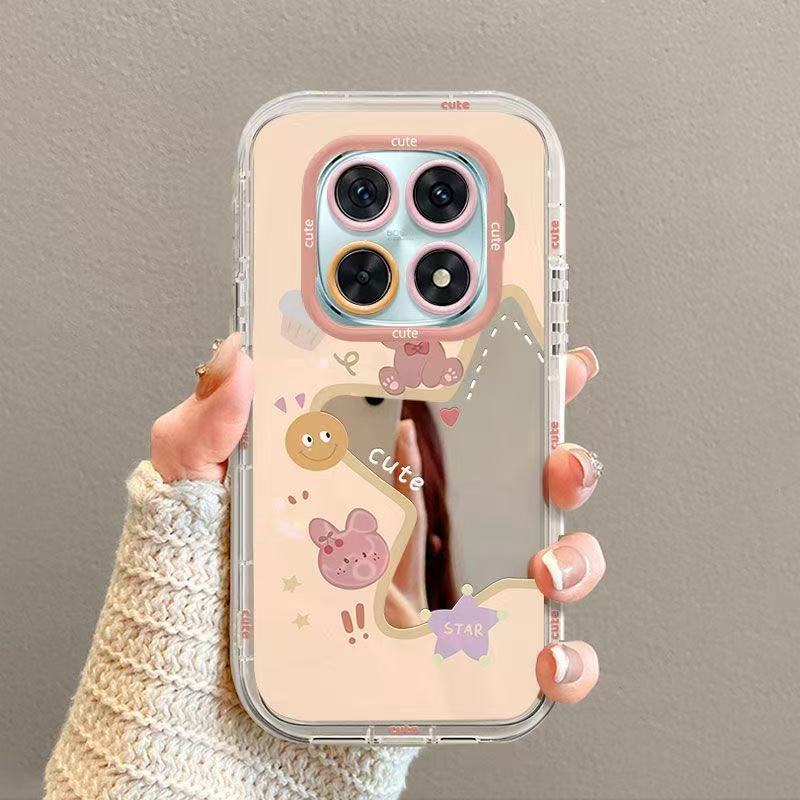 สําหรับ Redmi note 15 14 13 Pro+5G/Xiaomi POCO M8 เคสโทรศัพท์กระจกถุงลมนิรภัยกรณีป้องกันกรณี