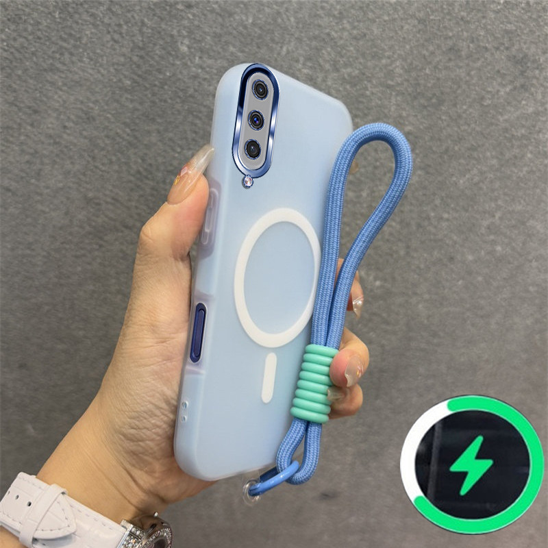 เหมาะสําหรับ Samsung A50 A50S A30S เคสโทรศัพท์ใหม่ jelly Case ไร้สายแม่เหล็ก frosted shell สายรัดข้อมือสร้อยข้อมือ 030 ราคา ถูกที่สุด ดีลบีเคเค แกลเลอรีภาพที่ 2