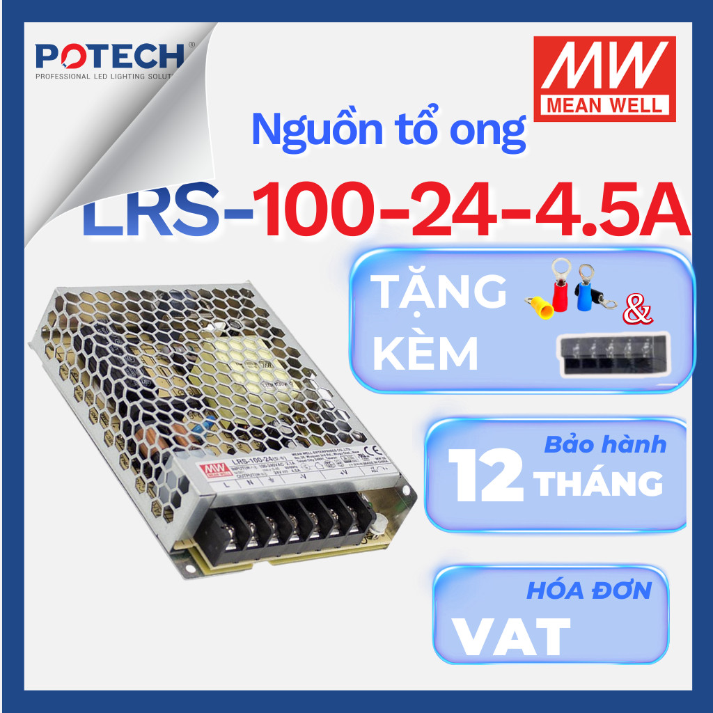 [GENUINE] MEANWELL 100W Honeycomb Power Supply LRS-100-5, LRS-100-12, LRS-100-24, LRS-100-36, LRS-10