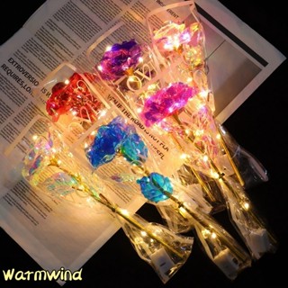 ใหม่วันวาเลนไทน์เรืองแสงช่อกุหลาบระยับฟอยล์สีทองกุหลาบเซอร์ไ…