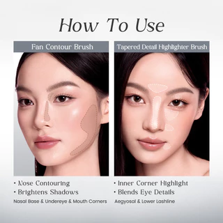 FOCALLURE Double-Ended Highlighting & Contouring Brush