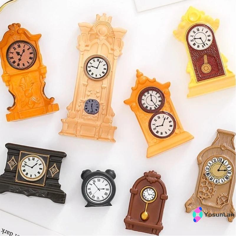 YosunLan] 1/8 ชิ้นบ้านตุ๊กตาอุปกรณ์เสริม 1:12 Dollhouse Miniature Wall Clo ยุโรป Vintage Clo เฟอร์นิเจอร์ชุดตกแต่งใหม่