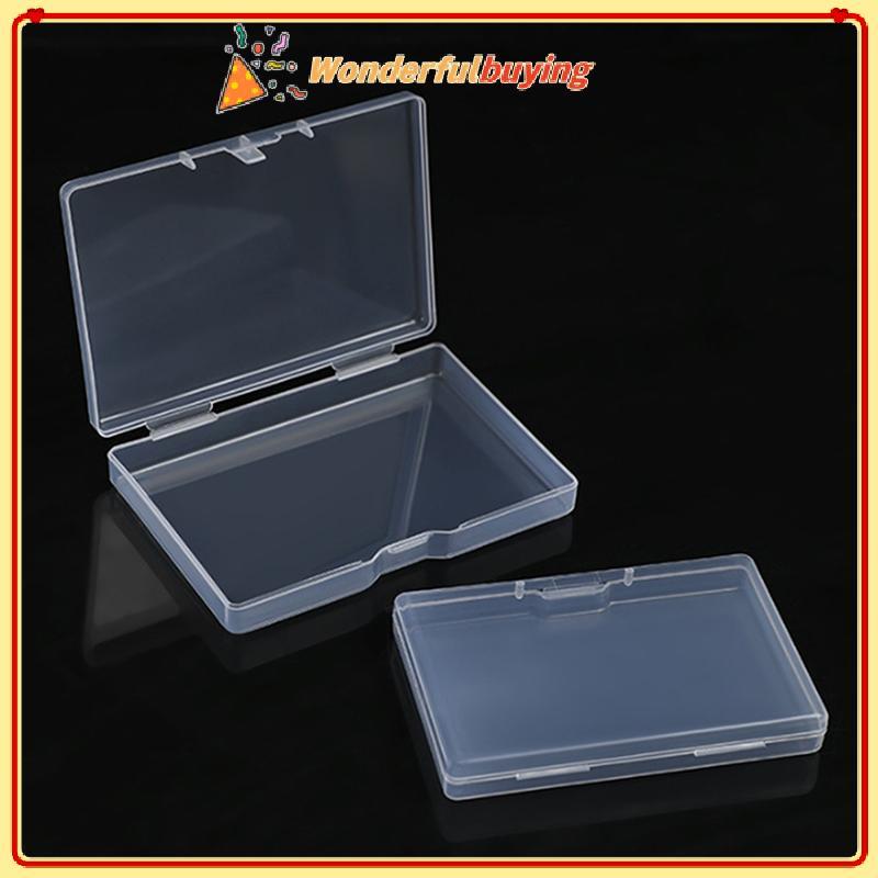 WBTH 10ชิ้นสี่เหลี่ยมโปร่งใสกล่องพลาสติกเครื่องประดับการ์ดเครื่องเขียนกล่องเก็บรายการขนาดเล็กกล่องเก็บ พระสาบาน - รูปที่ 2