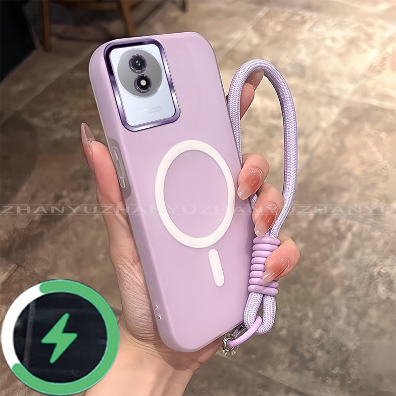 เหมาะสําหรับ Vivo Y02 Y02A y02T เคสโทรศัพท์ใหม่ minimalist anti jelly drop สายชาร์จแม่เหล็ก soft Cas