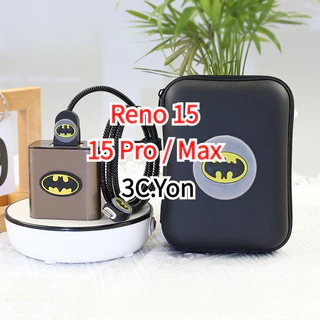 Reno 15 Pro Charger Protector 80W Oppo Reno15 5g PRO Max ชาร์จกระเป๋าเก็บสายทนทาน USB Type C Winder เชือกนุ่ม Anti-Breaking แขนการ์ตูน