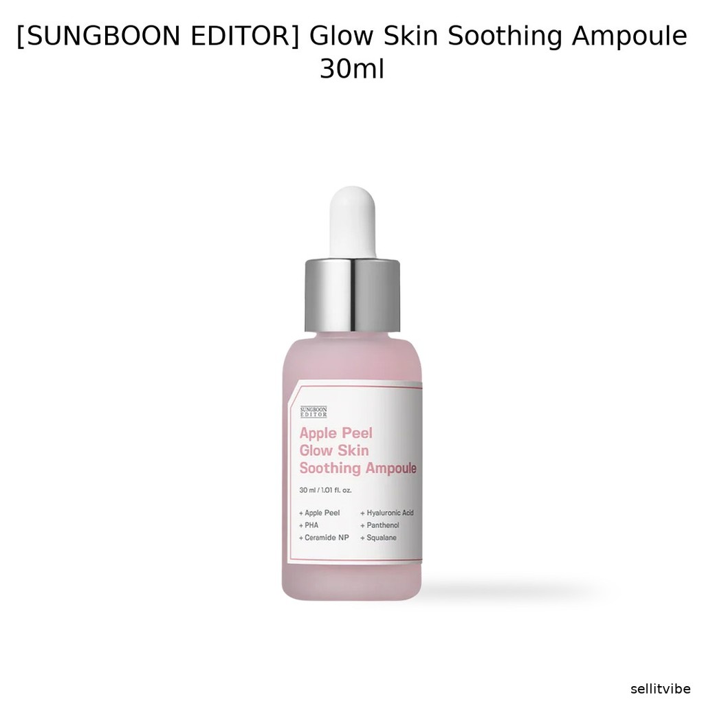 [SUNGBOON EDITOR] Glow Skin Soothing Ampoule 30ml / Korean Ampoule / Glow Skin Effect