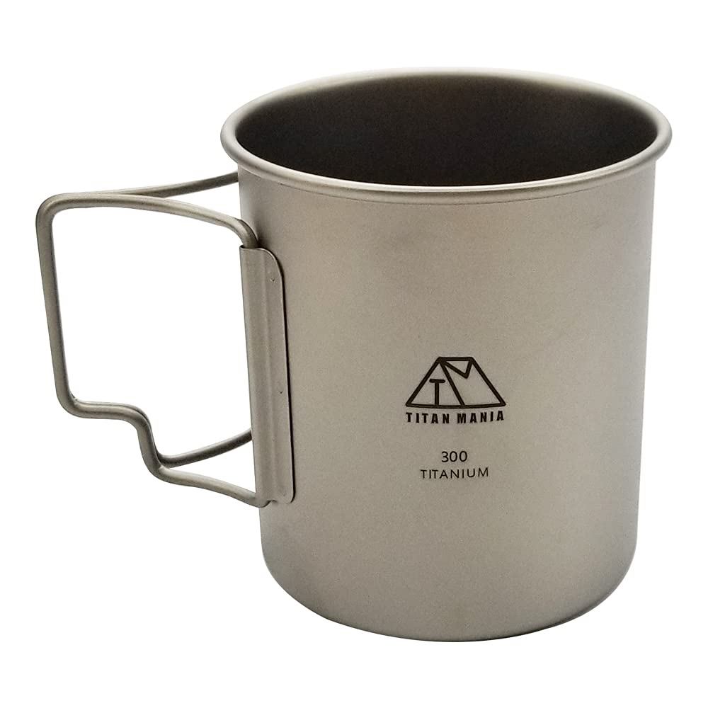 "Titan Mania Titanium Lid for Camp Mugs - Lightweight and Durable Outdoor Gear for Solo Camping"