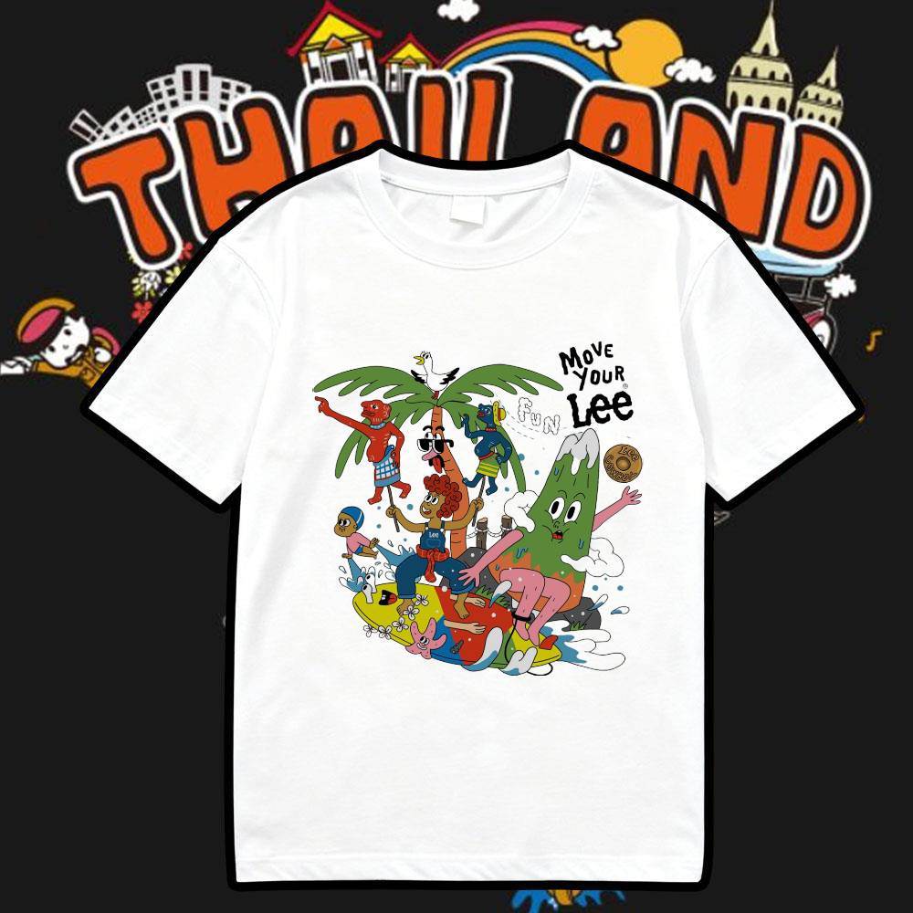 รูปแบบวันหยุด move your lee เสื้อยืดลายไทย Thailand