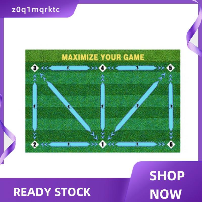 z0q1mqrktc Football Footstep Training เสื่อพับได้ Antislip Home Outdoor Kitchen Rug ห้องโถงห้องน้ํา 