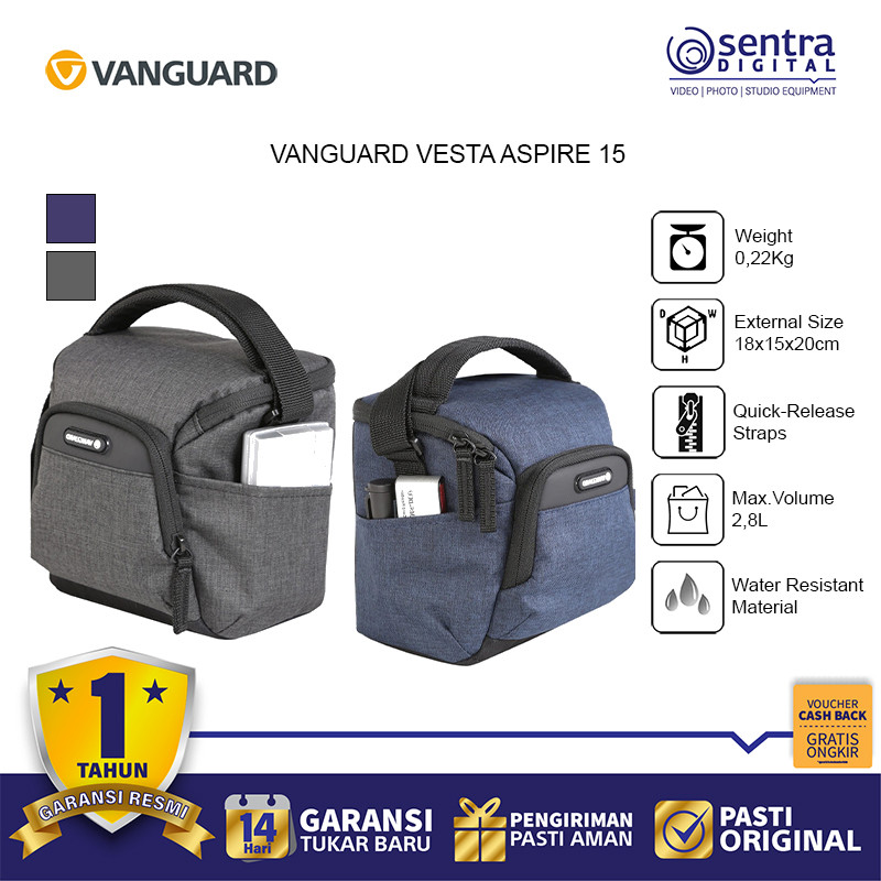 Vanguard Vesta Aspire 15 Everyday Camera ขาตั้งกล้อง (X01)
