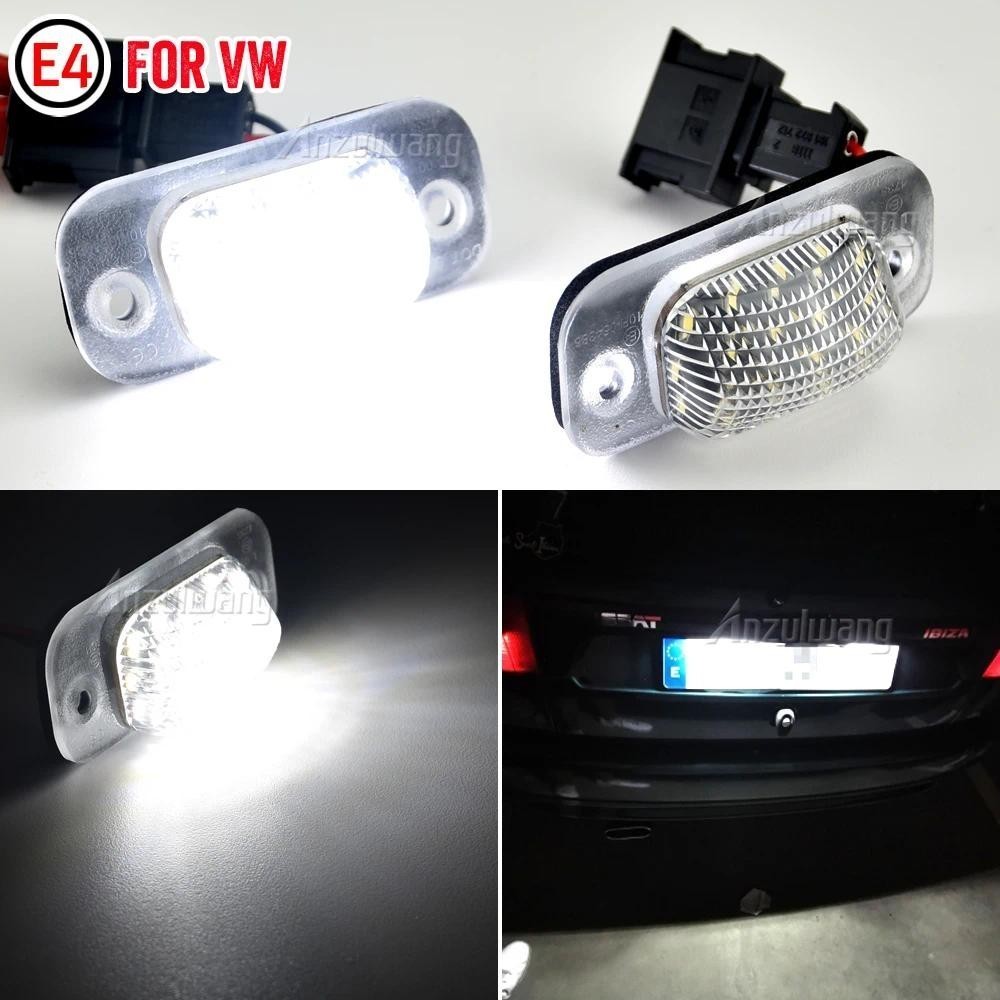 2 ชิ้นรถ LED จํานวนใบอนุญาตโคมไฟสําหรับที่นั่ง Ibiza Cordoba Vario 6K VW Golf 3 Hatchback Cabriolet/