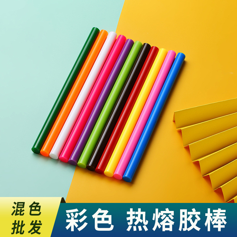 สี Hot Melt กาว Stick DIY Glitter สี Stick Glitter Pastel Stick บรรจุภัณฑ์การค้าต่างประเทศ 11 สีแถบก