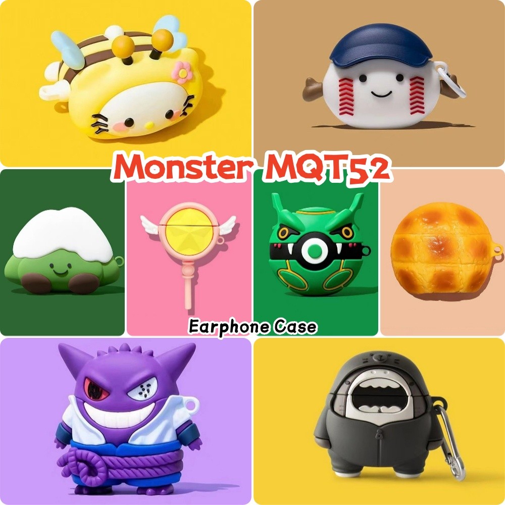 imamuraFor Monster MQT52 Case Casing Soft Silicone Creative Headphone Case Cover NO.6