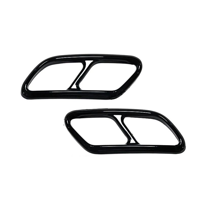 การตกแต่งโครเมียมเหมาะสําหรับ Volvo xc60 xc90 s60 v60 s90 v90 xc40 กรอบตกแต่งคอหางสีดํา