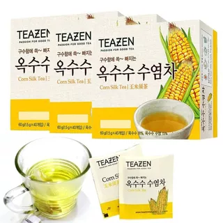 [ฉลากไทย] Teazen Corn Silk Tea ทีเซน ชาไหมข้าวโพด ชาลดบวม ลดโซเดียม ไม่มีคาเฟอีน ไม่มีน้ำตาล