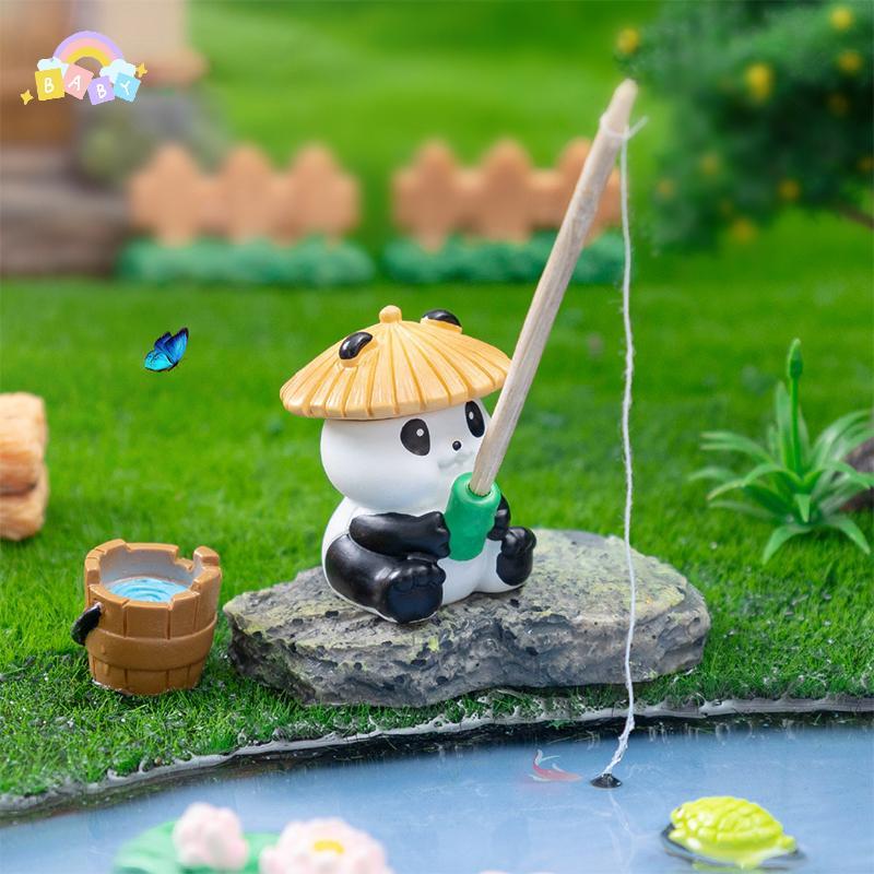 [BB-t] ตกปลากบตุ๊กตาแพนด้าเครื่องประดับสร้างสรรค์การ์ตูนสัตว์รูปตุ๊กตาตู้ปลาพิพิธภัณฑ์สัตว์น้ําแขวนตกแต่งสก์ท็อปตกแต่งใ