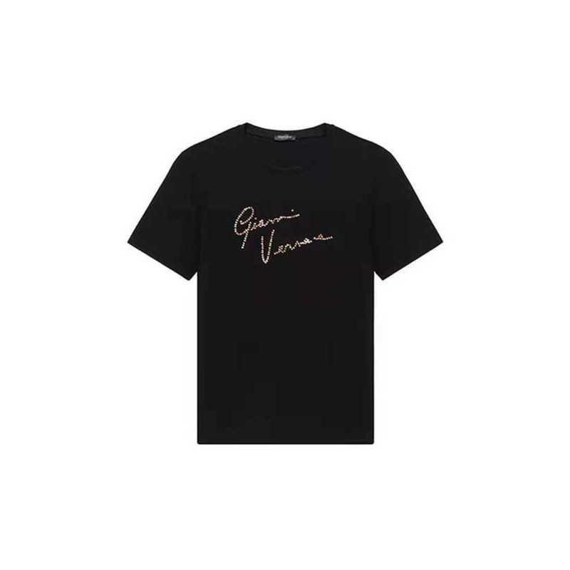 เสื้อยืดแขนสั้นVersace ผ้าฝ้ายคอกลมสำหรับผู้หญิง