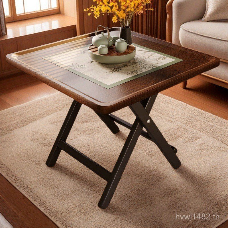 โต๊ะ E83N โต๊ะสี่เหลี่ยมเล็กเรียบง่าย โต๊ะรับประทานอาหารพับได้ Stall E83N