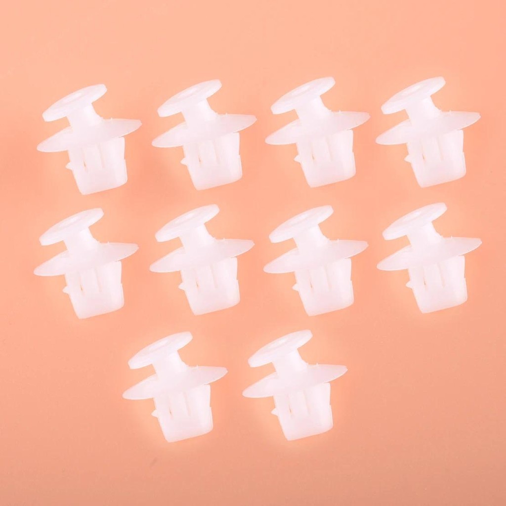 8149660010 สีขาว 50pcs ไฟท้ายประตู Moulding Trim คลิป Fit สําหรับ Toyota Corolla 4Runner Sienna Yari