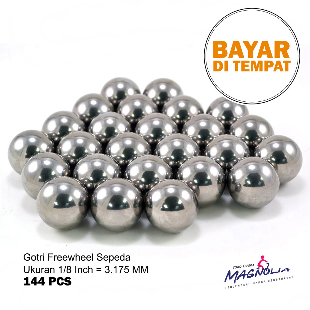 Gotri Freewheel Bicycle 1/8 นิ้ว - 3.175 MM Steel Ball - 144 ชิ้น