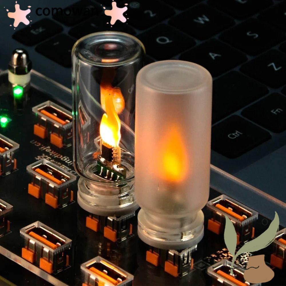 COMWAN ไฟ LED เชื่อมต่อ USB พร้อมแสงสำหรับรถยนต์และสร้างบรรยากาศ พกพาสะดวก ผลิตจากABS