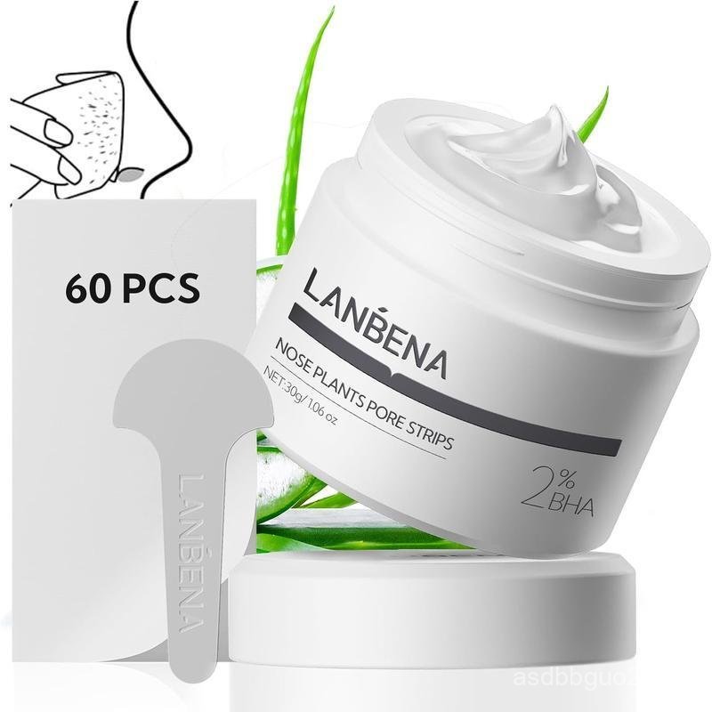 LANBENA Blackhead Nasal Mask with 60 Sheets Tear-Off Nasal Strips