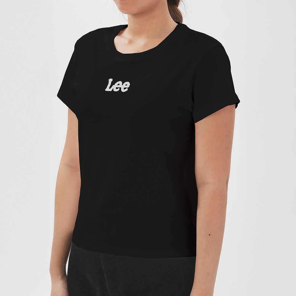 LEE เสื้อยืดแขนสั้นผู้หญิง ทรง Regular รุ่น LE F125WTSSC02 สีดำ - รูปที่ 2