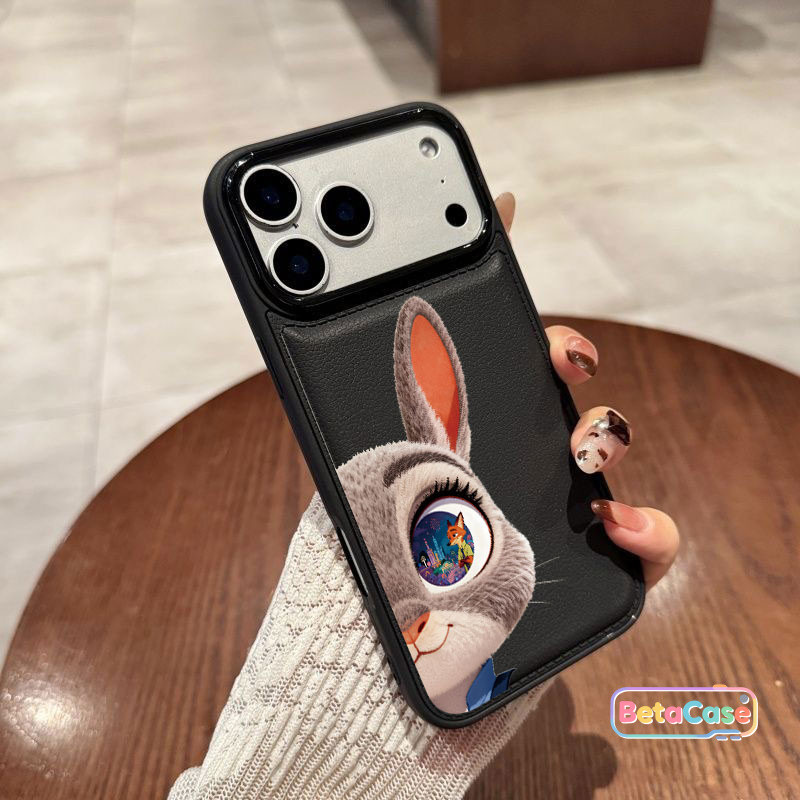 เคสโทรศัพท์ลายคู่รักสุนัขจิ้งจอกและกระต่ายสุดน่ารัก Phone Case for iPhone 17 16 15 14 13 12 11 Pro Max Plus
