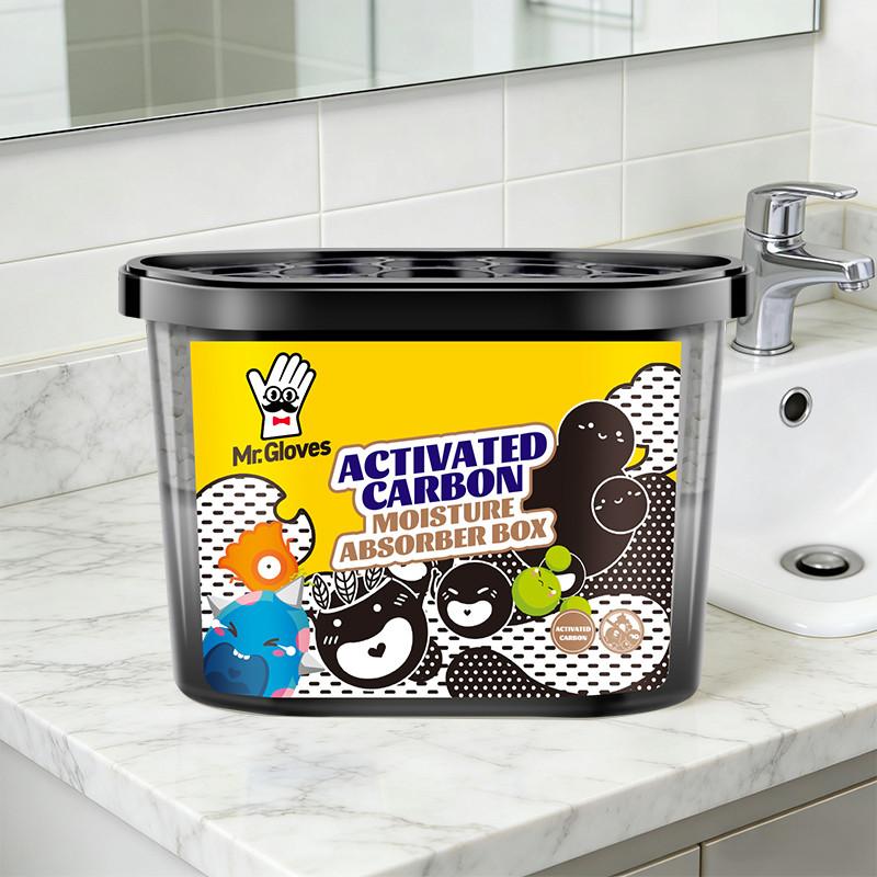เครื่องลดความชื้นคาร์บอน ขนาด 500 มล. พร้อมถุงดับกลิ่น สําหรับห้องครัว และห้องน้ํา - รูปที่ 4