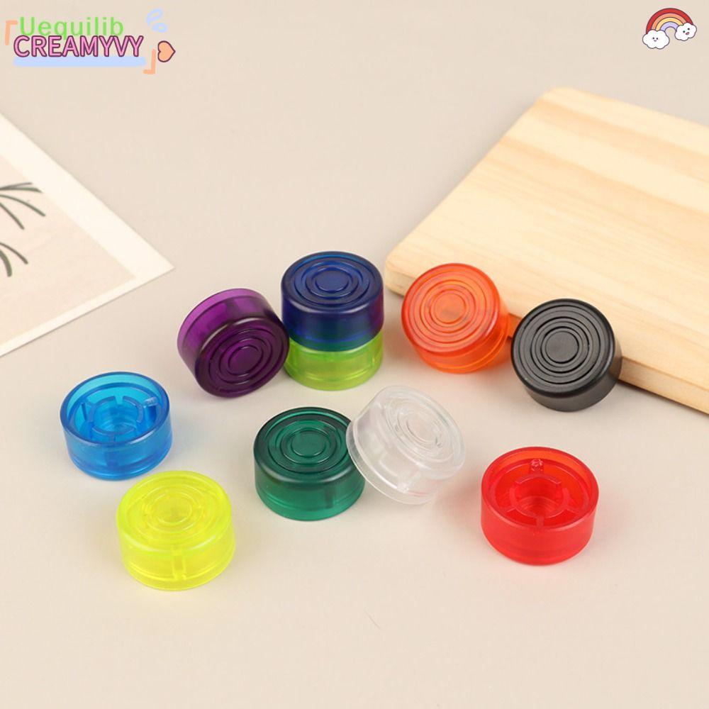 CREAMYVY เอฟเฟกต์กีตาร์เหยียบหมวก, ABS กีตาร์อะไหล่ Footswitch Topper Cover, Professional หลายสี Footswitch Protector กีตาร์
