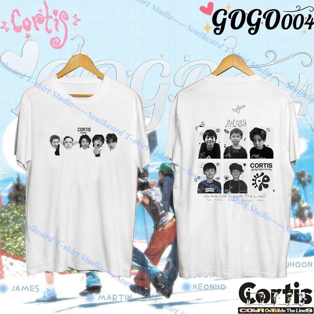 เสื้อยืด CORTIS Boy Group Cotton T-shirt เสื้อยืดแขนสั้น unisex ไม่หดหรือยับง่าย#07