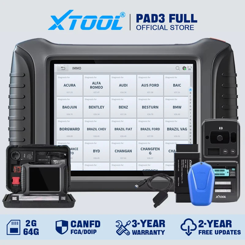 XTOOL X100 PAD3 ชุด IMMO Key Programmer เครื่องมือวินิจฉัย KC501 KC100 SK1 KS01 M822 Key Fob การเขีย