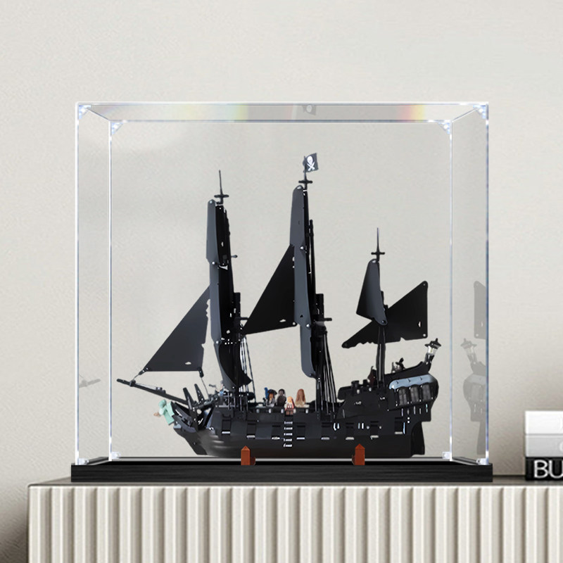 Saiz Custom Kotak Paparan Akrilik กล่องแสดงอะคริลิค定制尺寸สําหรับ Lego 10365 กัปตันแจ็ค Sparrows เรือโจ