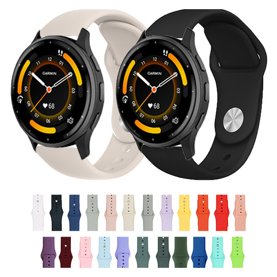 20 มม.22 มม.สําหรับ Garmin Venu4 Venu3/2 /Vivoactive 3 4 5 6 /vivomove3 HR/Venu 2 3 4 45 มม.แฟชั่นซิลิโคนนาฬิกาคลาสสิก