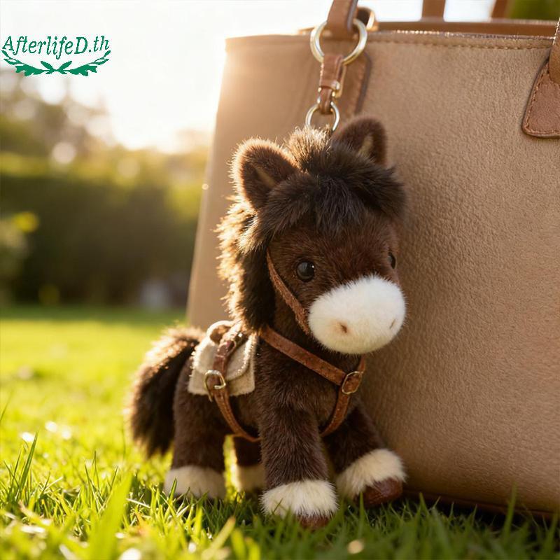 AF 2026 ปีม้า Mascot จี้ Zodiac Horse ของเล่นตุ๊กตากระเป๋า Charm ของขวัญปีใหม่ A