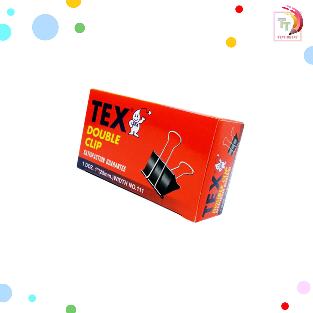 TEX (เท็กซ์) คลิปหนีบกระดาษ No. 108 – 113 สีดำ ( 1 กล่อง ) ราคา ถูกที่สุด ดีลบีเคเค แกลเลอรีภาพที่ 5