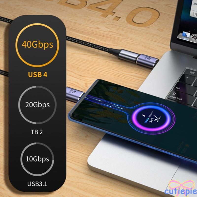 อะแดปเตอร์ชาร์จข้อมูล Cutie Type C Type-c 40Gbps