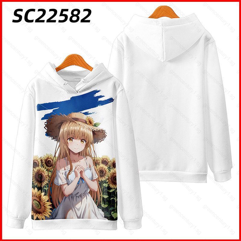 GC1 Angel Next Hoodie แบบ 3D อะนิเมะ Shiina Mahiru ขนาดออเวอร์ไซซ์