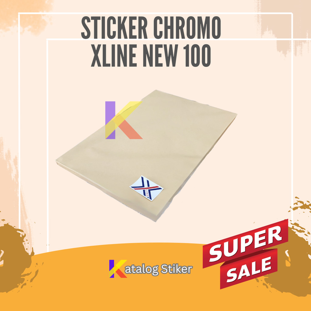 สติ๊กเกอร์ A3+ Chromo | สติ๊กเกอร์บอนทาคเคลือบเงา | สติ๊กเกอร์ Chromo XLINE