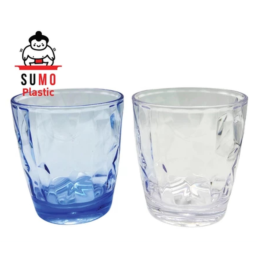 SUMO แก้วน้ำโพลีคาร์บอนเนต แก้วตกไม่แตก ลายคริสตัล จุ 300 ml รุ่น YG9317