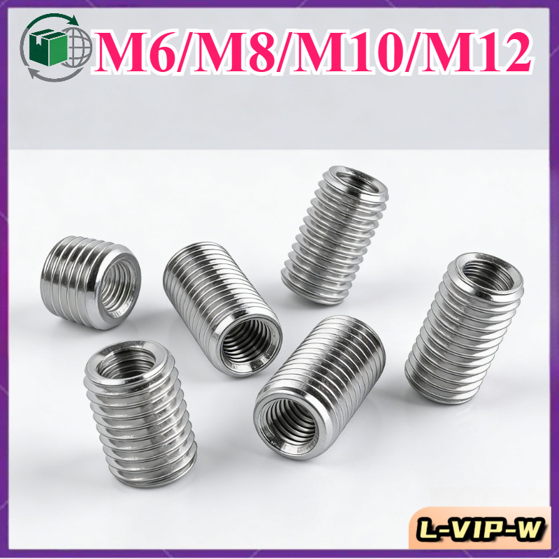 เกลียวด้านในด้านนอกสกรูน็อต 304/ M6/M8/M10/M12(L-VIP-W-6)