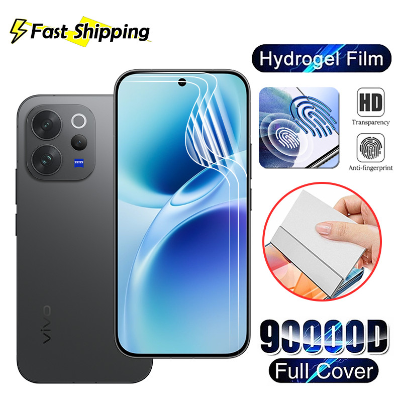 1-3 ชิ้นสําหรับ Vivo V70 VivoV70 V70Elite V 70 Elite 5G HD โทรศัพท์ป้องกันหน้าจอ Hydrogel ด้านหน้านุ่มลายนิ้วมือปลดล็อคโปร่งใส HD ครอบคลุมป้องกันฟิล์ม