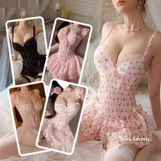 Sexy secrets⚜️⚜️ ชุดเดรสลูกไม้ ชุดนอนไม่ได้นอน ชุดคอร์เซ็ท 🎗️ ลายลูกไม้สุดหรู ลูกไม้ จัดส่งจากประเทศไทย.
