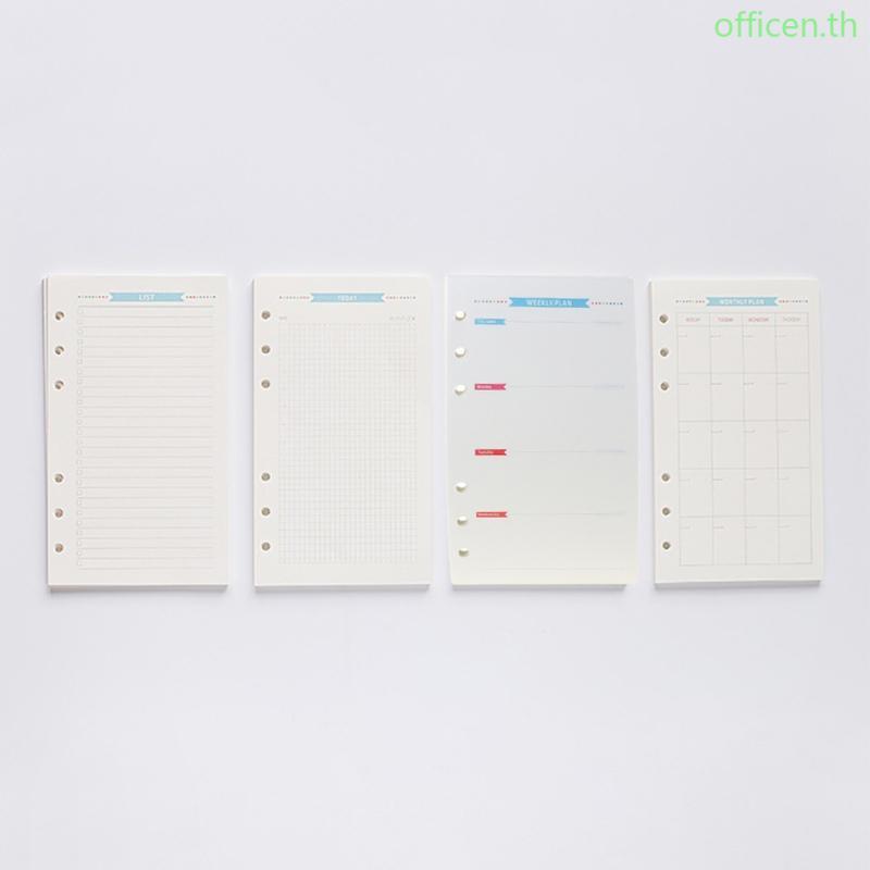 Cen 6-hole Loose-leaf Refill Papers A6 Loose-leaf Refill Papers 40 แผ่น Unlined