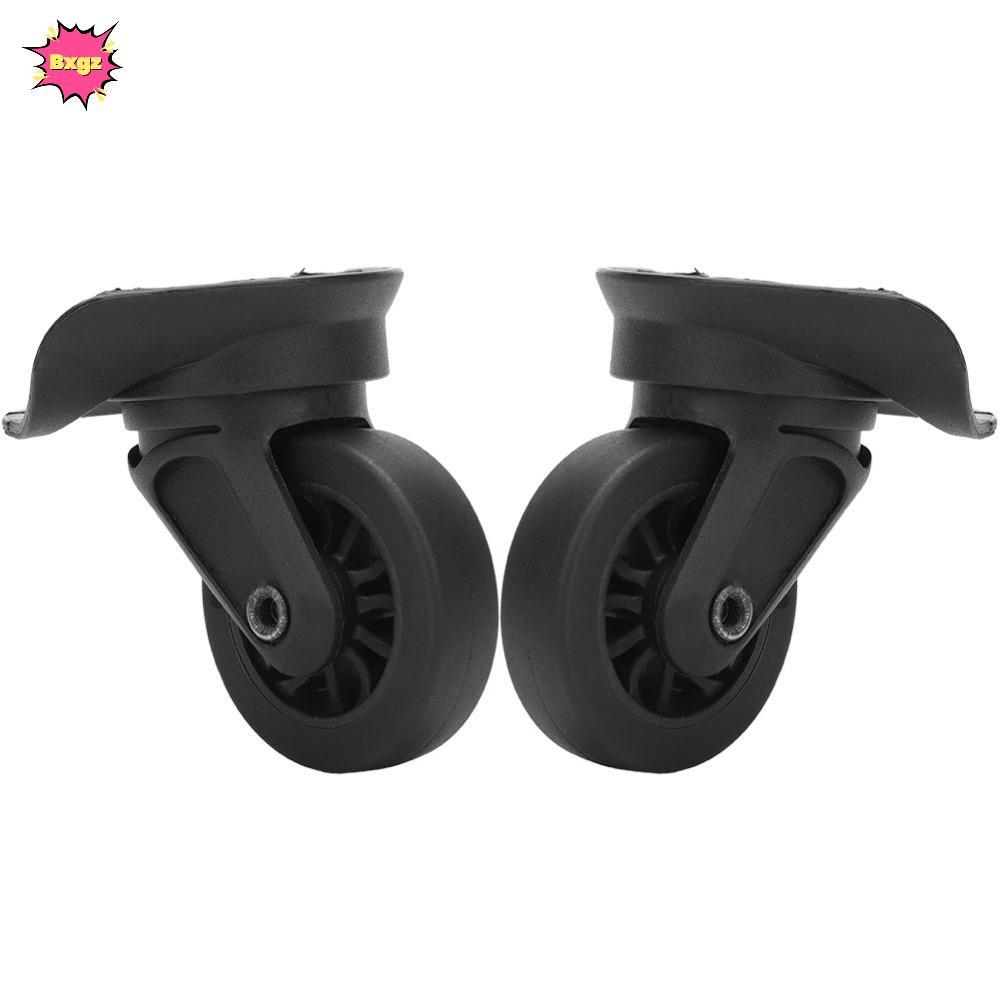 INNICE 1 คู่กระเป๋าเดินทาง Universal Caster, 360 องศาหมุน PP + PET Roller Mute กระเป๋าเดินทางล้อ,ทนทานสีดําเปลี่ยนล้อพกพากระเป๋าเดินทาง