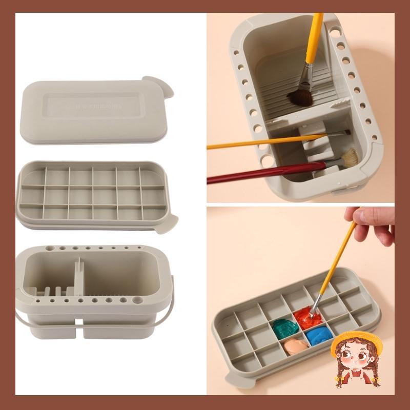 Li Paint Brush Washer Pots 3 in 1 Multifunctional Paint Brush Cleaner Brush Washer