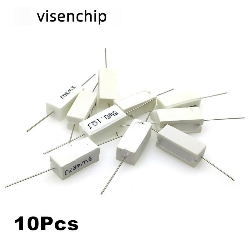 10pcs 5W 5% Cement Resistor Power Resistance 270R 300R 330R 360R 390R 430R 470R 500R 510R 560R 620R 