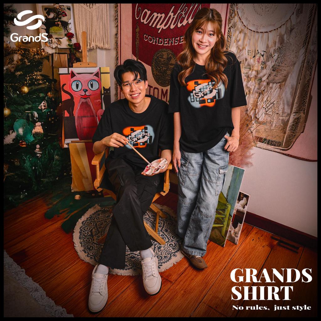 GrandS เสื้อ T-shirt Oversized รหัส : 022121