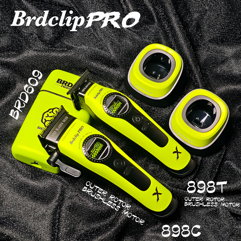 Professional BRDCLIP 898CT 8000RPM ผมClipperด้านนอก-Rotorมอเตอร์ไร้แปรงที่ถอดออกได้ใบมีดTrimmerเครื่องโกนหนวดไฟฟ้า10000RPM